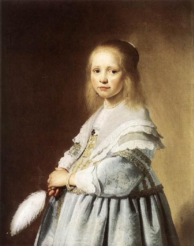 VERSPRONCK, Jan Cornelisz Girl in a Blue Dress wer oil painting image